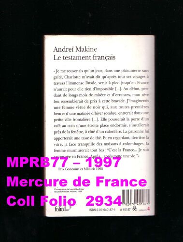 Le Testament Francais