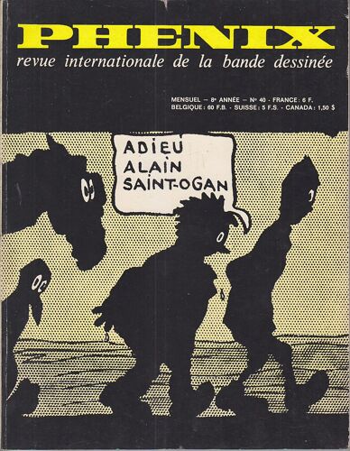 Phenix Revue Internationale De La Bande Dessinee N°40