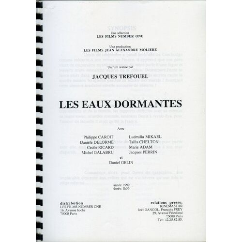 Les Eaux Dormantes, Dossier De Presse, De Jacques Tréfouel, Avec Philippe Caroit, Ludmila Mikaël
