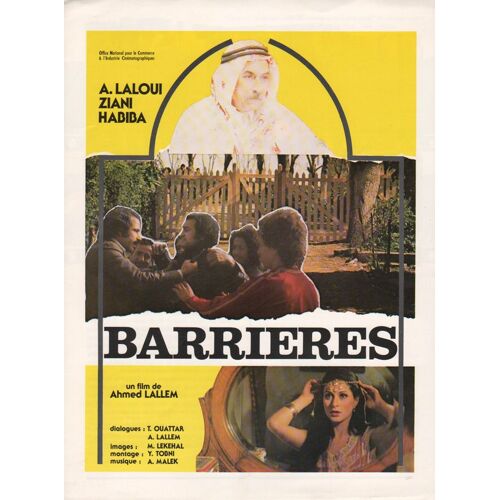 Barrières (Al-Hajiz), Synopsis Dépliant, Réalisé Par Ahmed Lallem, Avec A. Laloui, Ziani, Habiba
