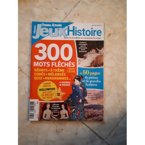 Femme Actuelle Jeux Histoire N°31. 300 Jeux + 50 Pages De Petites Et De Grande Histoires
