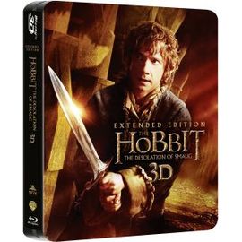 Le Hobbit : La Désolation De Smaug - Version Longue - Steelbook Édition Anglaise (5 Disques: Blu-Ray + 3d + Copie Digitale)