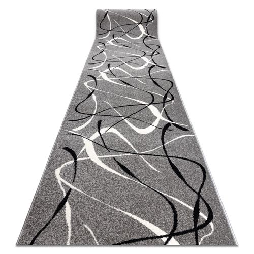 60x200 Cm Tapis De Couloir Silver Choco Gris 60 Cm