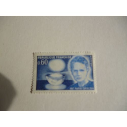 Timbre "France :Marie Curie :1867-1934".