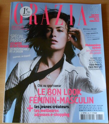 Grazia N° 269 Le Bon Look Feminin-Masculin, Les Jeunes Créateurs...