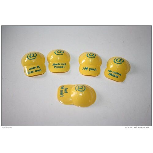 Kinder Lot Casquette Jaune 2