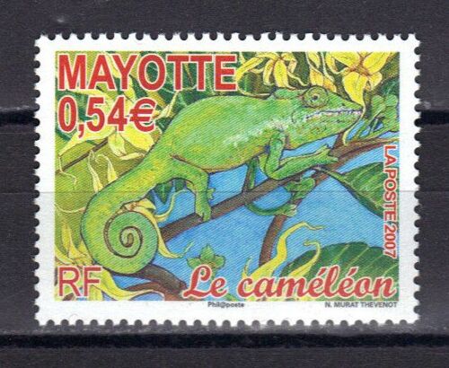Mayotte 2007 : Faune : Reptile : Le Caméléon - Timbre Multicolore Neuf **