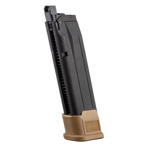 Chargeur Metal Tan Gaz Vfc 21 Billes 6 Mm Pour Replique Pistolet Bille M17 P320 Proforce Sig Saueur Pg1250c Airsoft