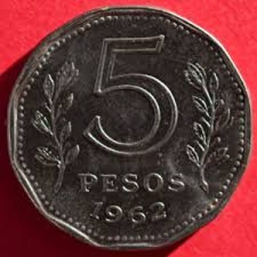 5 Pesos Argentine 1962