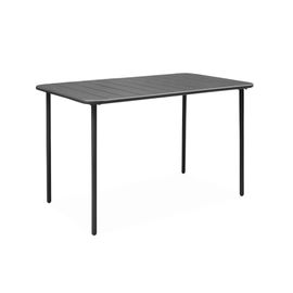 Table De Jardin Métal 4 Places. Anthracite. Amelia. 120x70 Cm