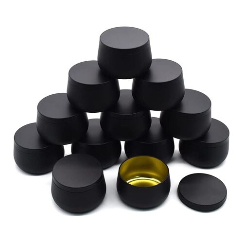 Récipients De Bougies Vides En Étain, Bocaux De Voyage, Artisanat, Rangement, Cadeaux, H88f