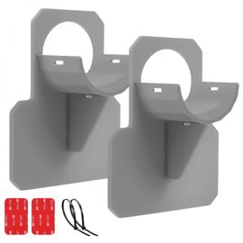 Linxor - Lot de 2 supports 38 mm pour tuyau de piscine - Gris