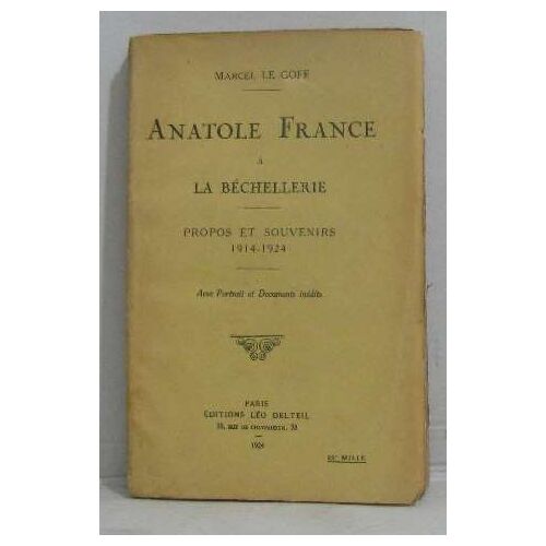 Anatole France À La Bécherelle