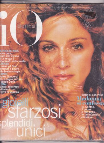 Io Donna , Italie 48 , 1998  Storia Di Copertina Madonna Si Confessa