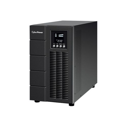 CyberPower Smart App Online OLS3000E - Onduleur - CA 230 V - 2700 Watt - 3000 VA - 8.5 Ah - RS-232, USB - PFC active - noir