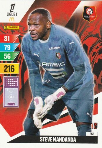 Carte Foot Panini Adrenalyn Xl - N° 255 - Foot 2024 / 2025 - Steve Mandanda - Rennes