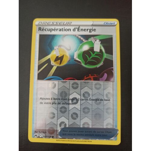 Récupération D'energie - Reverse - 127/159 - Pokémon Eb12.5 Zénith Suprême