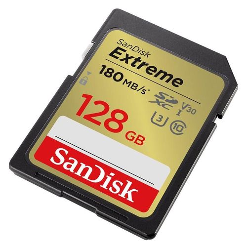 SanDisk - Carte mémoire flash - 128 Go - Video Class V30 / UHS-I U3 / Class10 - SDXC UHS-I