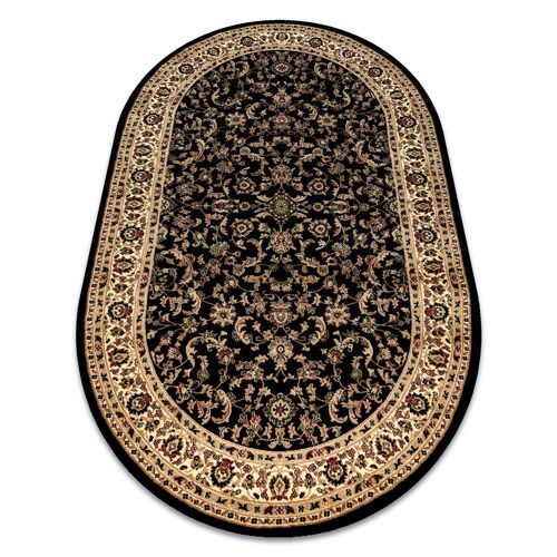 200x290 Cm Tapis Royal Adr Ovale Modèle 1745 Noir