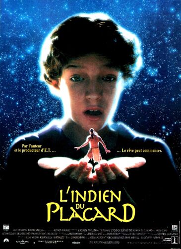 L'indien Du Placard - Affiche Originale De Cinéma - Format 120x160 Cm - Un Film De Frank Oz Avec Hal Scardino, Litefoot, Lindsay Crouse, Richard Jenkins, Rishi Bhat - Année 1995