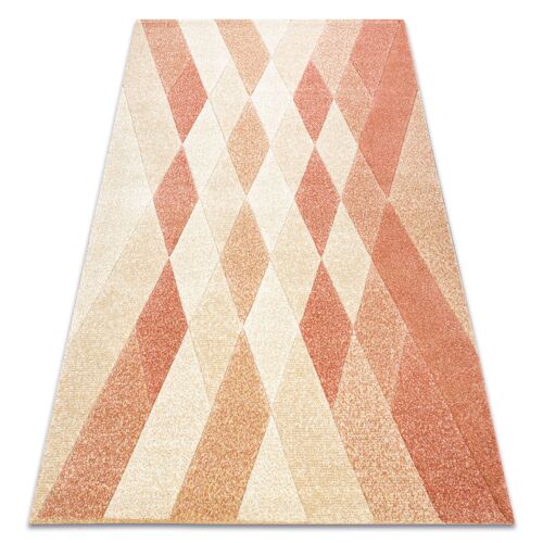 140x190 Cm Tapis Feel 5674/17911 Diamants Beige/Terre Cuite
