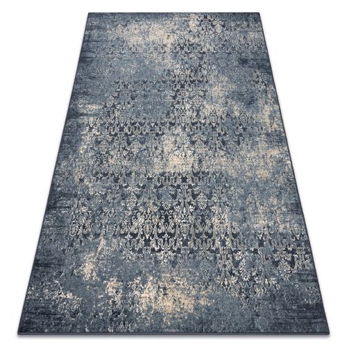 80x150 Cm Tapis Nain Rosette Vintage 7010/50911 Bleu Foncé / Beige