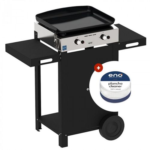 ENO Plancha Combo Initial_50 - Barbecue gril - gaz - noir/inox