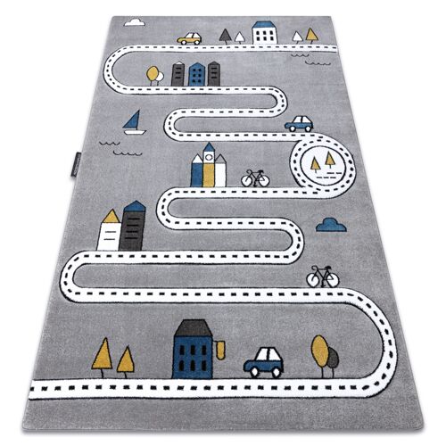 80x150 Cm Tapis Petit Street Rue Gris