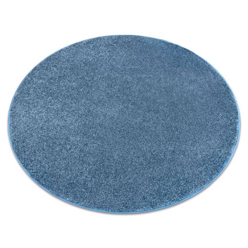 Cercle 100 Cm Tapis Cercle Santa Fe Bleu 74 Plaine Couleur Unie