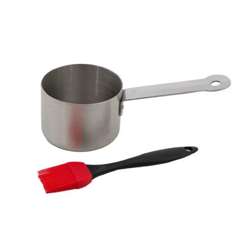 Saucière en inox avec pinceau Barbecook