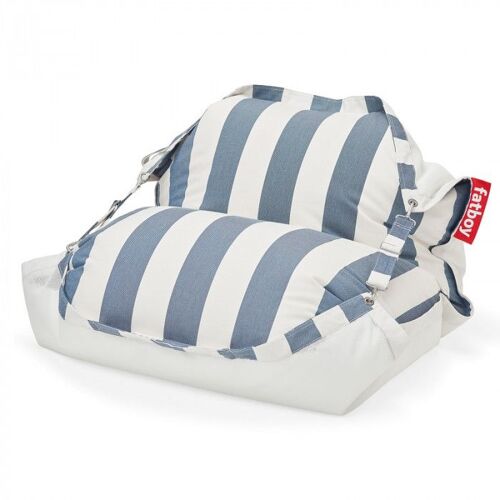 Pouf D'extérieur Fatboy Original Floatzac - Rayures Bleu Océan