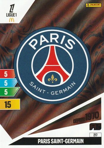 Carte Foot Panini Adrenalyn Xl - N° 217 - Foot 2024 / 2025 - Club Badge - Paris Saint Germain