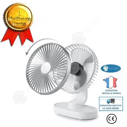 INN® Ventilateur silencieux électrique secouant la tête USB petit bureau de charge étudiant domicile ventilateur cycle plafond froid
