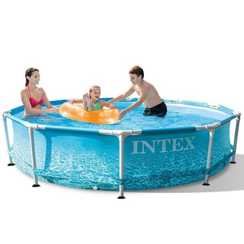 Intex Piscine tubulaire Metal Frame ocean ronde 3,05 x 0,76 m