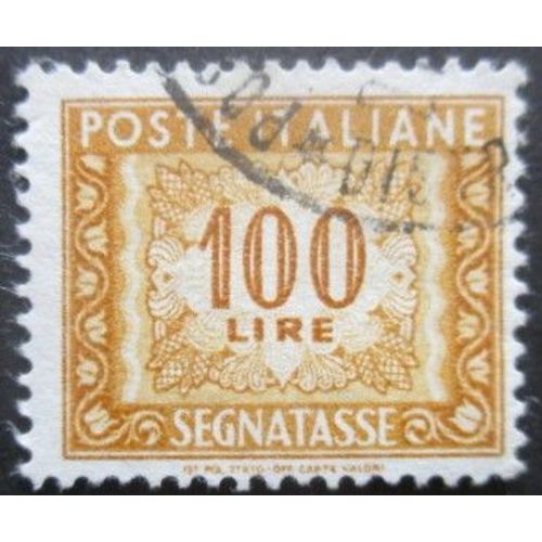 Italie Taxe N°86 Filigrane Étoile Oblitéré