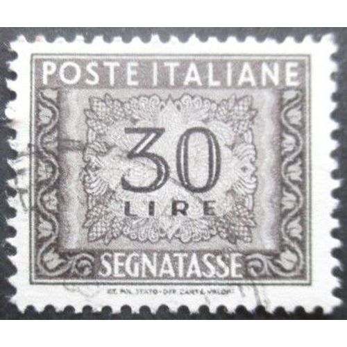 Italie Taxe N°84 Filigrane Étoile Oblitéré