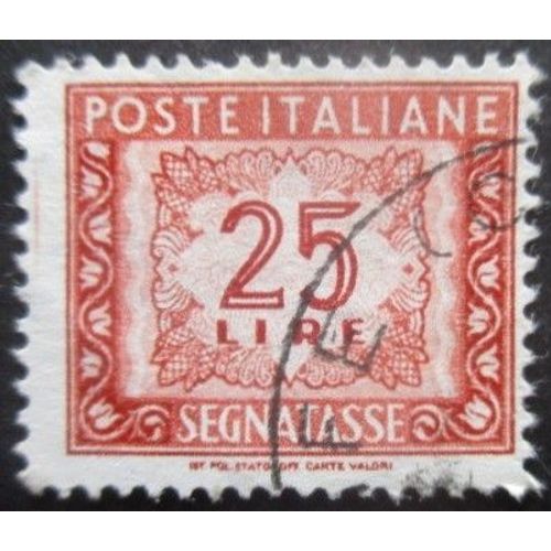 Italie Taxe N°83 Filigrane Étoile Oblitéré