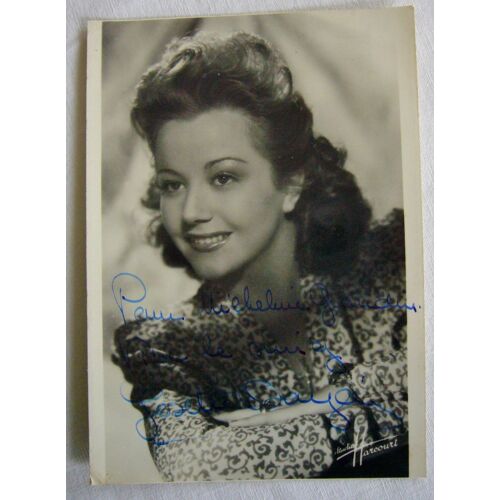 Josette Dayde Photo Studio Harcourt Dédicacée Par L'artiste