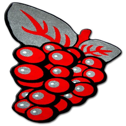 120x120 Cm Tapis Enfant Joyeux C299 Raisin Rose