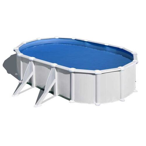 Piscine acier blanc Atlantis ovale 5,00 x 3,00 x 1,32 m - Gré