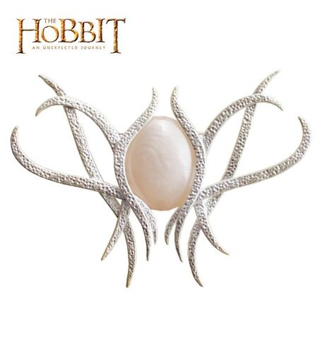 Le Hobbit Galadriel Broche Bijou Plaque Argent NN1232 Repliksword