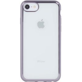 Coque Semi-Rigide Transparente Métal Gris Sidéral Pour Iphone 6/6s/7/8