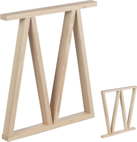 Pieds de table modulable en pin massif Bok Modèle 2