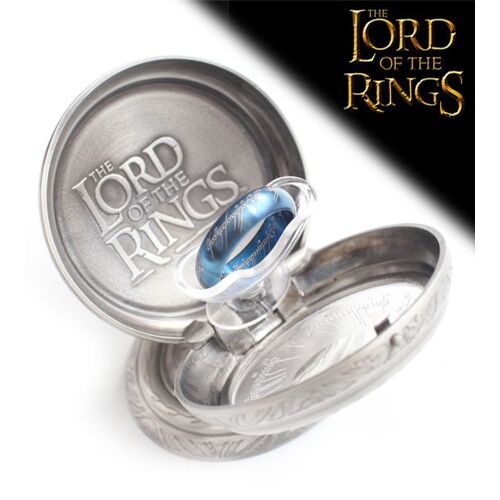 Le Seigneur des Anneaux Anneau Unique Acier Bleu Bijou Bague NN1297 Repliksword