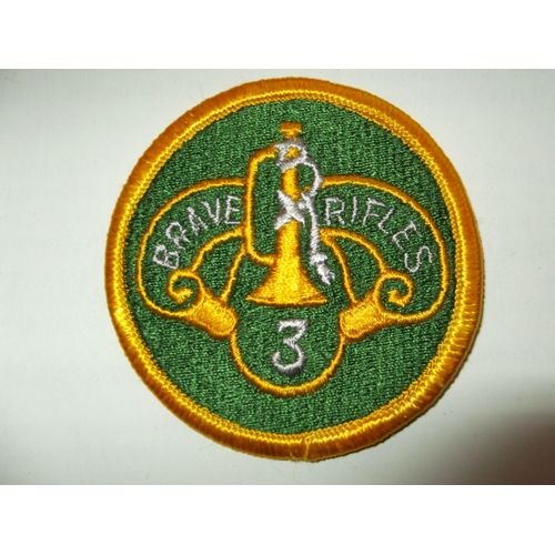 Ecusson Patch 3rd Acr Armored Cavalry Brave Rifles 