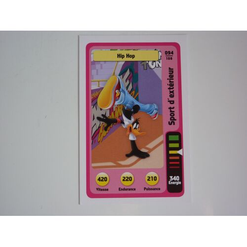 Carte Auchan Looney Tunes (Warner Bros) 094/108 "Hip Hop" (Daffy Duck)