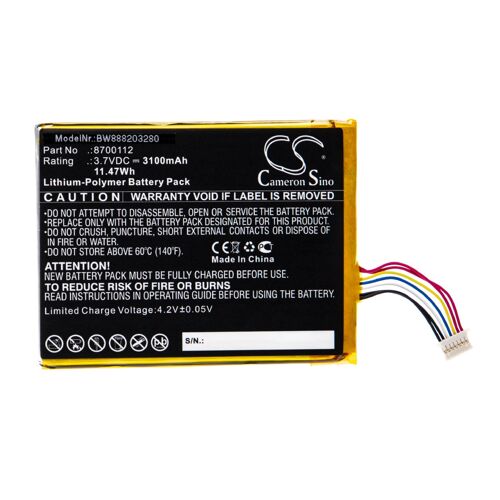 vhbw Batterie compatible avec Bang & Olufsen BeoSound Moment enceinte, haut-parleurs (3100mAh, 3,7V, Li-polymère)