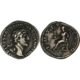 Rome - Denier - Hadrien - 125 Ad - Pax Assise - Argent - Ric.95a - 22-231