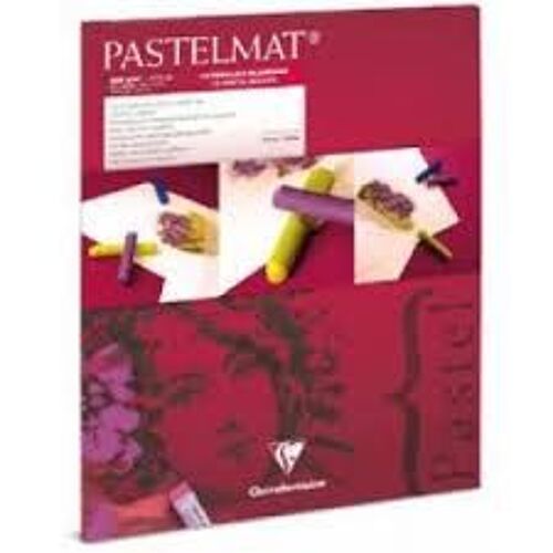Bloc Pastelmat 12feuilles,  24x30cm,Blanc - Clairefontaine