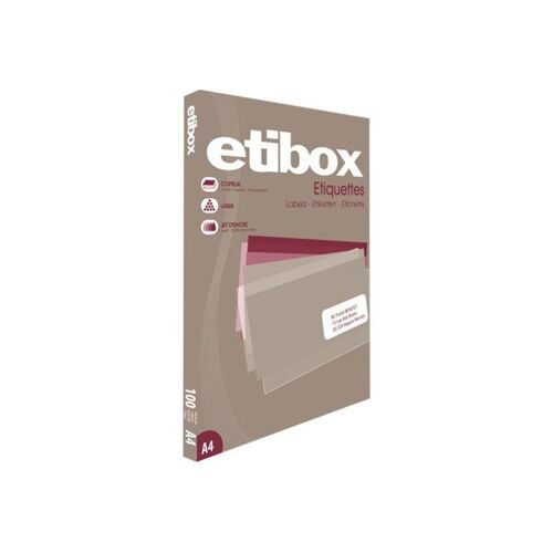 APLI PAPER ETIBOX - Étiquettes multi-emploi - blanc - A4 (210 x 297 mm) 100 étiquette(s)